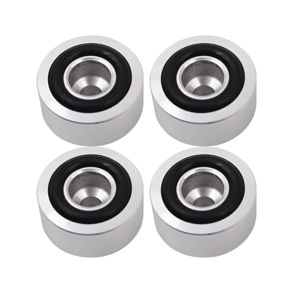 Tiardey 4PCS Audio Amplifier Feet 20x10mm Aluminum Alloy Audio Speaker Anti Vibration Feet Pad Stand for CD Player Audio