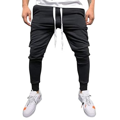 Mxjeeio Pantalones Largos Para Hombre Moda Pantalones Slim Fit A