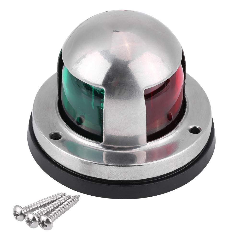 12V Boat Navigation Light, Boat and Yacht,12V/24V Stainless Steel Red&Green LED Navigation Light Lamp