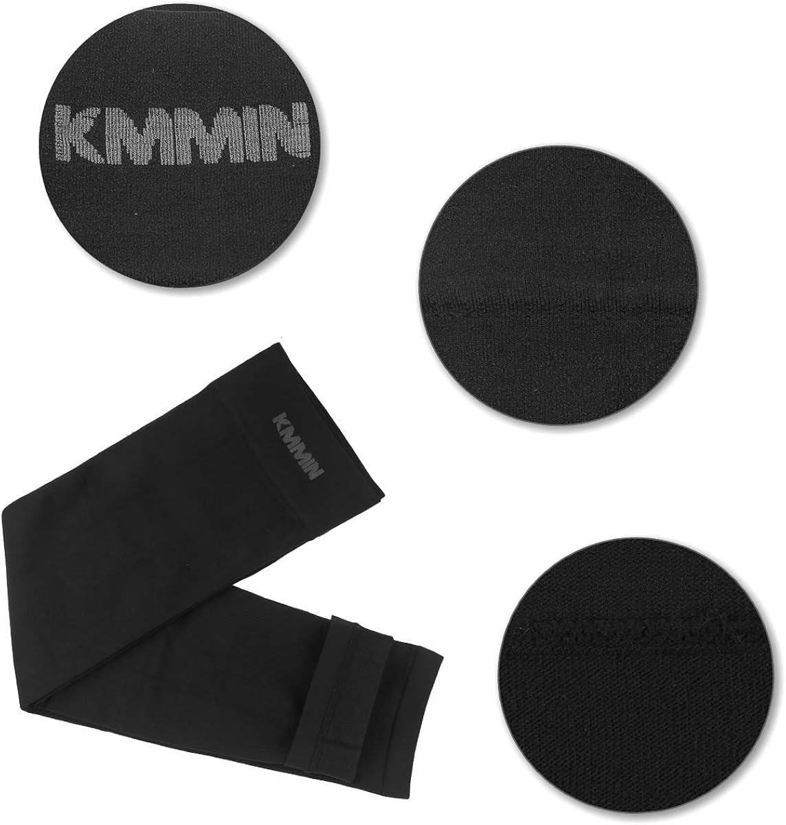 KMMIN Arm Sleeves UV Protection for Driving Cycling Golf Basketball Warmer Cooling UPF 50 Sunblock Protective Gloves for Men Women Adults Covering Tattoos, Black/White: Clothing