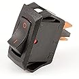 Carling Technologies RA901-VB-B-9-V Switch, Rocker, SPST, 16A, 250V, Black