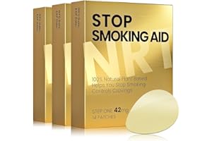 BIOVIKOTING Quit Smoking Patches Step 1+2 42mg, Help Control Smoking Cravings, Safety Anti-Smoking Stickers, Work with 3 Weeks, 42 Count