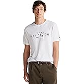 Tommy Hilfiger Mens Short Sleeve Cotton Graphic T-Shirt with Printed Logo, Also Available in Big & Tall