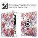 Fintie iPad 9.7 2018 2017 / iPad Air 2 / iPad Air Case - Multiple Angles Stand Smart Protective Cover with Auto Sleep Wake for iPad 9.7 inch (6th Gen, 5th Gen) / iPad Air 2 / iPad Air, Floral Purple