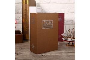 Aramox Hidden Locker Box Ecofriendly Book Safe Code Lock Security Dictionary Perfect for Travel Red (password brown)