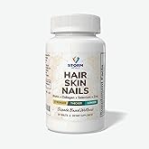 STORM VITALS Hair, Skin & Nails – High-Potency Formula with Biotin, B-Complex, Hyaluronic Acid, Zinc, Selenium & Collagen – 30 Tablets – 30 Servings (30 Count (Pack of 1))