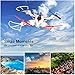DoDoeleph Syma X56W RC Drone Foldable Quadcopter With HD Wifi Camera and Live Video 4 Channel Headless Mode Altitude Hold One Key Take off Landing UAV White