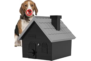PUBAMALL Anti Barking Device, Dog Bark Deterrent Devices, Anti Barking Device Indoor Outdoor, Ultrasonic Dog Barking Control Devices with 4 Modes Up to 50 Ft, Anti Bark Device for Dogs, Barking Silencer, Black
