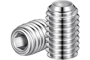 UOMIO 4 PCS Delta Set Screw for Towel Rack, Shower Handle Screws Replacement, Shower Door Parts, Faucet Handle Set Screws, Replacement Screws for Delta 10-32 x 1/2 inch