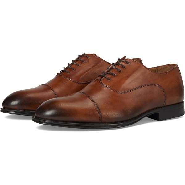 Bruno Magli Arezzo Leather Shoes Mens Size 10 Made In Italy Cognac Brown Leather Bruno Magli Arezzo Two-tone Penny Loafers Cognac / Dark  main image 4