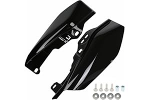 MOCODUO Motorcycle Mid Frame Air Deflectors Heat Shields Kits Fit for Harley Davidson Touring Street Glide Road Glide Electra Glide Road King Ultra Limited Tri Glide CVO 2009-2024 Gloss Black