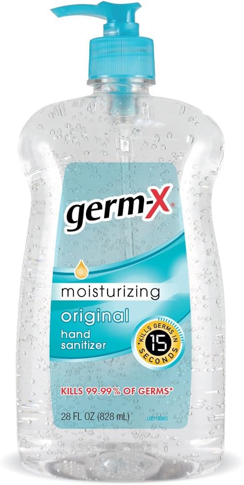GermX Hand Sanitizer, Original, Pump Bottle, 28 Fluid
