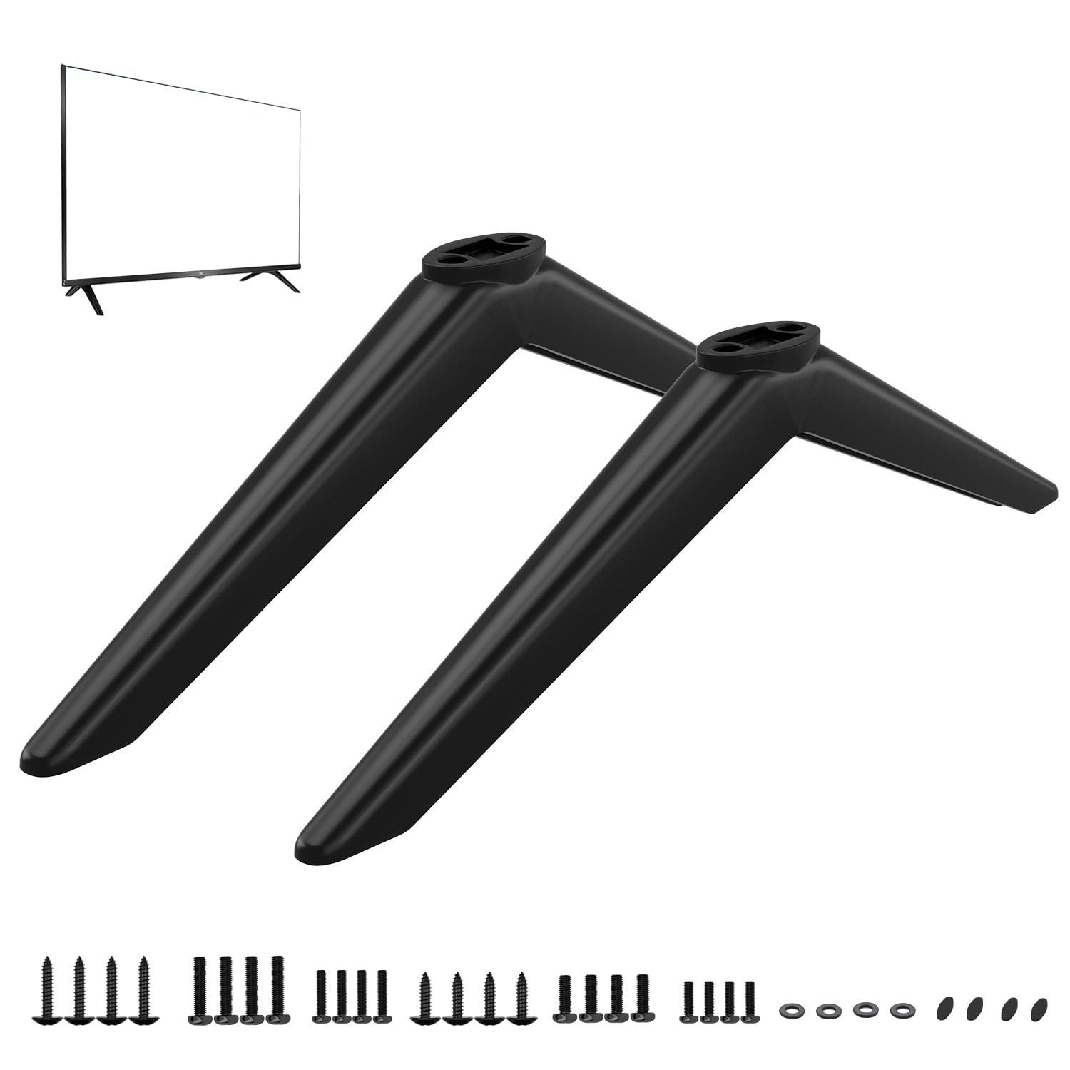 Photo 1 of Drsn tv Stand, tv Leg for TCL Roku TV 28in 32in 40in 43in 49in 50in 55in 60in 65in 32S305 32S301 32S303 40S355 40S325 43S425 43S431 50S431 50S435 55S425 65S433 65S555 etc.