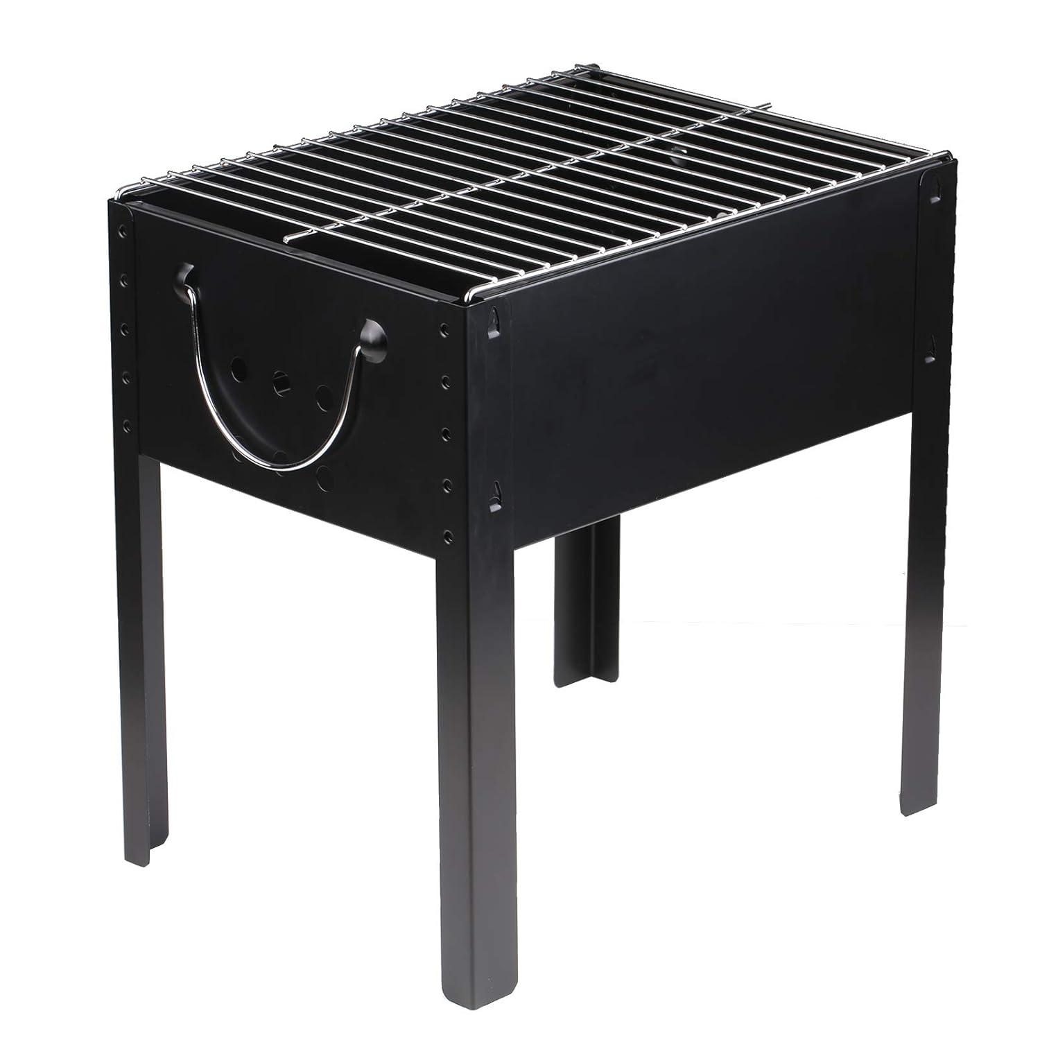 Portable Charcoal Grill Stainless Steel Cooking Grate Tabletop Charcoal