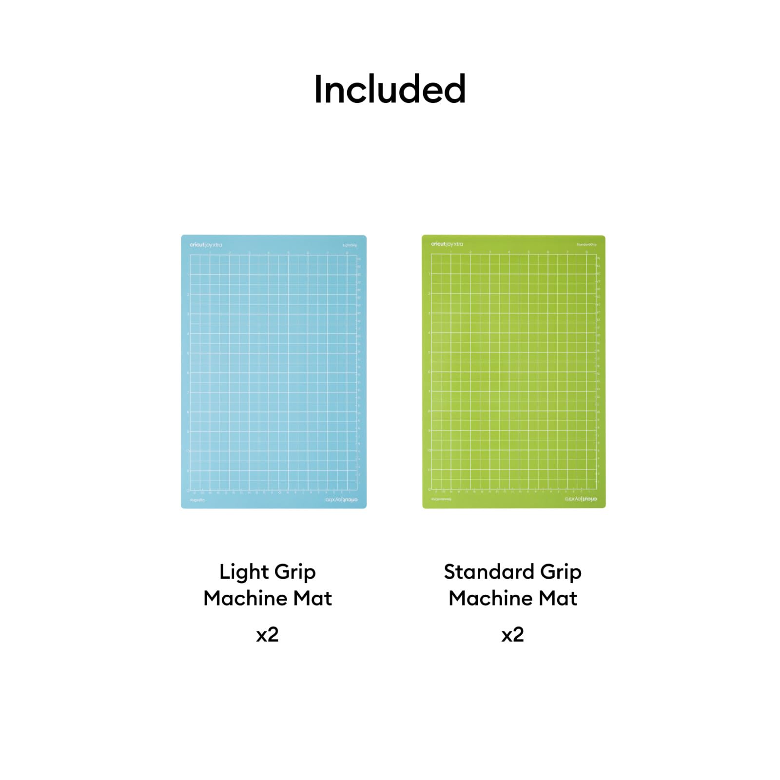 Cricut Mat Variety Pack (4 Count, 8.5in x 12in) - for Joy Xtra Machine - Includes 2 StandardGrip & 2 LightGrip