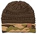 H-6020a-8033 Solid Ribbed Beanie - Camo Olive
