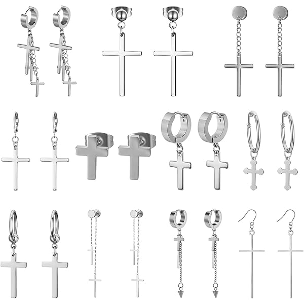 Aroncent 3 Paires 6 Pièces Fee Hoe Piercing D'Oreilles Clips D