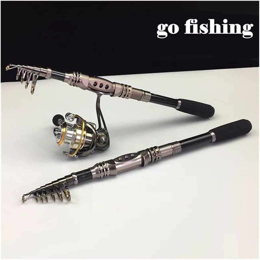 Fishing rod Fishing gear rotating Fishing rod,1.8 m -3.3 m carbon fiber lure rod Fishing rod,Baitcasting Rods Fishing Lure Rods, Telescopic Fishing Rod Retractable Fishing Pole Rod Saltwater and freshwater Travel Spinning Fishing Rod Pole