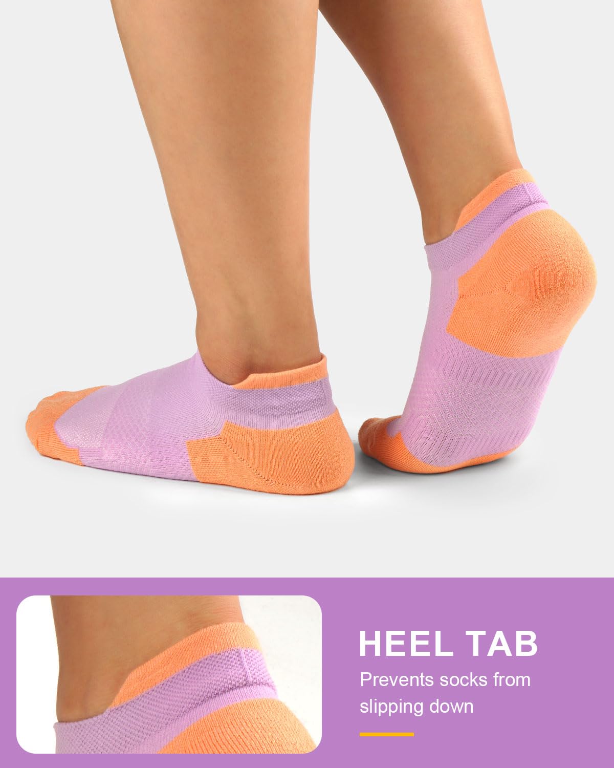 SOMTWO Ankle Compression Socks for Women,Runing Athletic Low Support Socks 5 Pairs