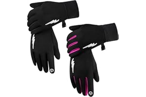 Duoyeree Kids Winter Gloves Warm Touchscreen Windproof Water Resistant Soft Lining Cycling Skiing Gloves for Boys Girls