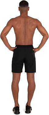 TCA Elite Tech Mens Running Shorts with Zip Pockets Black Stealth XL view 5