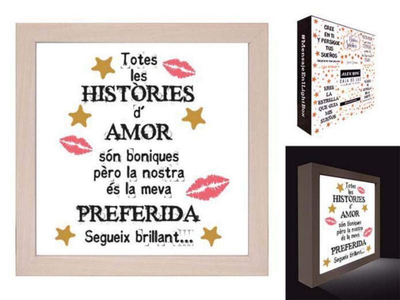 ROYMAR Light Box Cat, Totes Les Histories. Decorative Boxes Furniture Stickers Home Decoration Unisex Adult, Multicolour (Multicoloured), Single