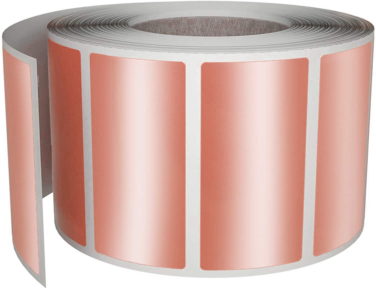 Royal Green Rose Gold Stickers Seals Rectangle Label Roll for Gift Packaging 40mm x 19mm (4cm x 2cm) 500 Pack