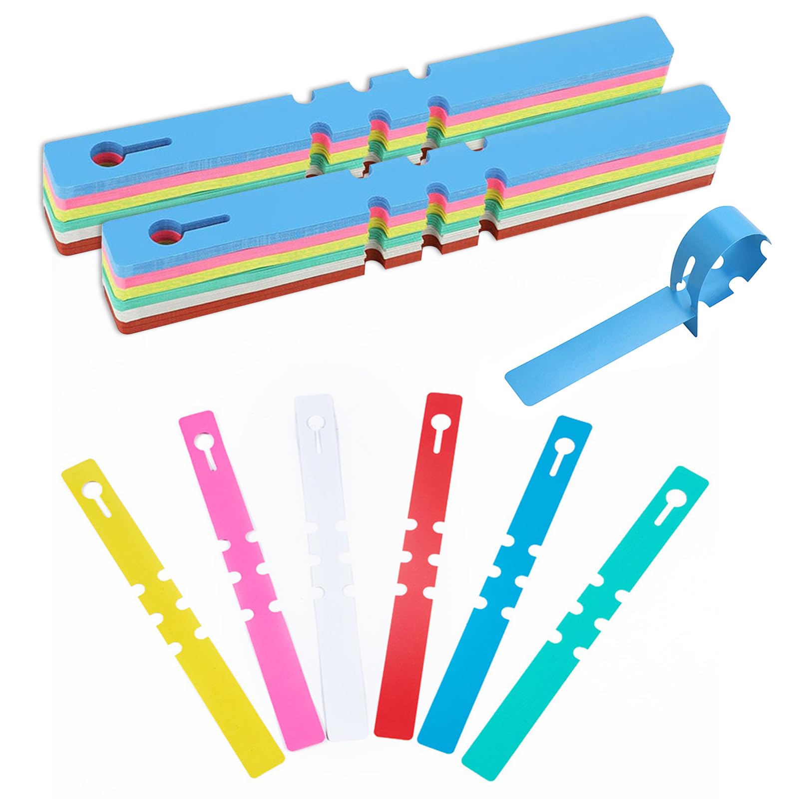 Plant Labels for Outdoor Plants, 180 Pcs Coloured Garden Tree Labels Wrap Around Plastic Hanging Plant Name Label Tags 21 x 2cm