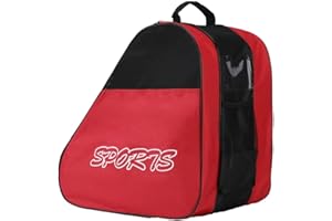 UrbanHui Roller Skating Bag Made of Oxford Cloth and PP Reinforcement with Spacious Interior for Skates Helmets and Protectiv