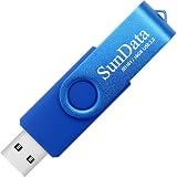 SunData 3x 16GB USB 2.0 Flash Drive Swivel Thumb Drive LED Light Blue Green Red view 4