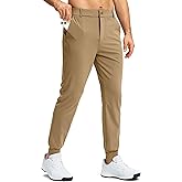 G Gradual Men's Stretch Golf Joggers with 3 Pockets Slim Fit Sweatpants Work Dress Casual Pants for Men with Belt Loops