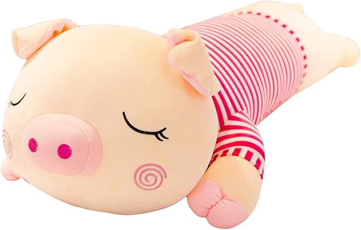 Amazon ブタ だきまくら ぬいぐるみ 特大 豚 動物 大きいぶた 抱き枕 プレゼント ふわふわぬいぐるみ ビッグサイズ おもちゃ かわいい 眠り枕 安眠 快眠 ギフト お祝い 贈り物 柔らかい インテリア ブラウン 50cm ぬいぐるみ おもちゃ