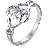 Jude Jewelers Stainless Steel Plain Classical Celtic Love Knot Wedding Promise Anniversary Ring