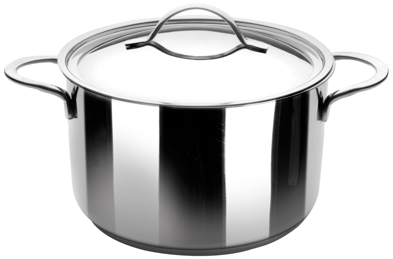 IBILI Noah Stock Pot with Lid, 18 cm, 18/10 Stainless Steel, Suitable for Induction Hobs — image 1
