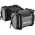 KEMIMOTO Motorcycle Saddlebags 25L*2 Waterproof Adventure Sport Bike Luggage Bag Saddle Bags Side Bags for Motorbike Travel Motorcycle Bags (Grey, 2 Pack)