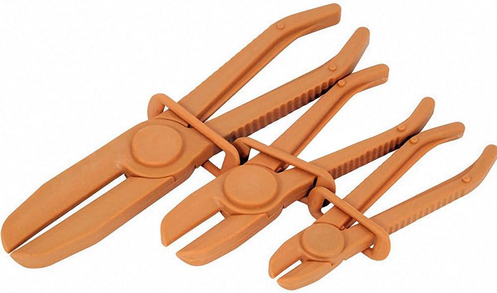 3 Pc Pipe Clamp Plier Set Flexible Hose Clamp Pliers Tool