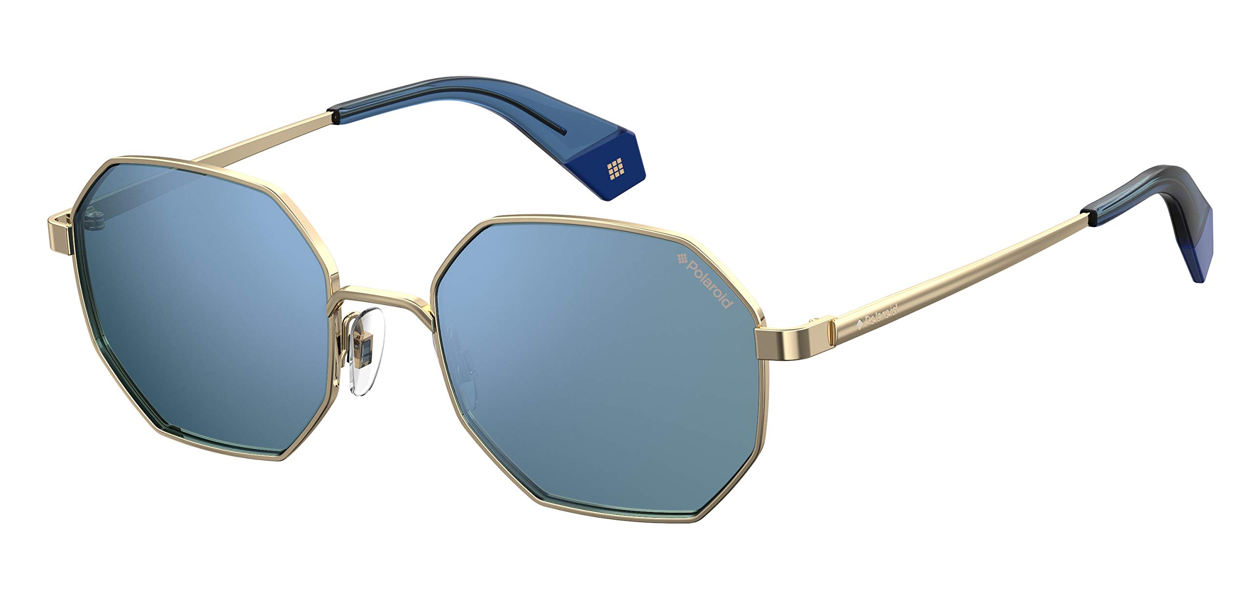 Polaroid Unisex Adults PLD 6067/S Sunglasses, Multicolour (Gold Blue), 53