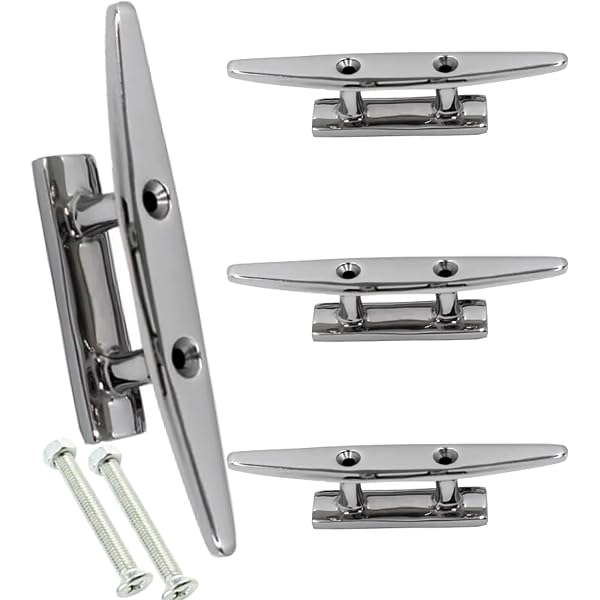 Open Base Boat Cleats Sekonow 4 Pack Boat Cleats 2.7 Inch, 316 ...