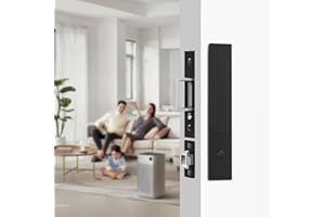 Eegoowa Pocket Door Locks, Edge pulls, Hidden Handles,Pocket Door Hardware, Sliding Door Locks, Sliding Door Hardware, for Doors 1 3/8" to 2 2/8" Thick (Black, Privacy Type)