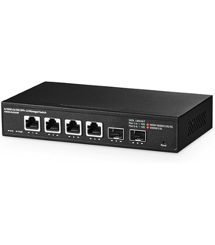 Commutateur Réseau 8 Ports 10 Gigabit Non Géré - Métal, Fanless - Pour NAS, Serveur, WiFi 6 - 160 Gbit/s