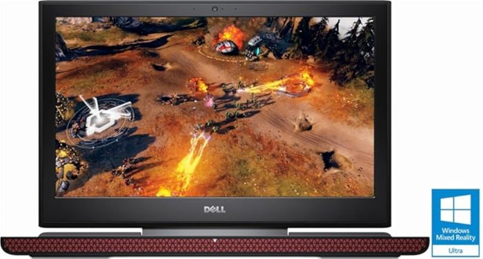 Dell Inspiron 15.6" FHD gaming Laptop Intel Core i5-7300HQ 8GB NVIDIA GeForce GTX 1050, 1TB + 8GB Hybrid Hard Drive, Black