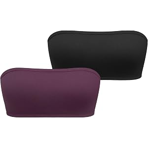 OQQ Impact Backless Bandeau 2 Piece Sports Bra for Women Padded Yoga Top
