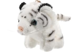 TOBBOMEY Tiger Keychain Mini Tiger Stuffed Animal Keyring for Handbags Backpacks and Presents Soft Cute Tiny Plushies Christm