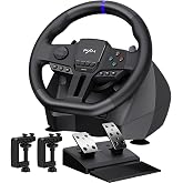 PXN Gaming Steering Wheel - 270/900&deg; V900 GEN2 Sim Racing Wheel | Hall Effect 2-pedal Set, Responsive Paddle Shifters - for Xbox One, Xbox Series S|X, PC, PS4, Switch