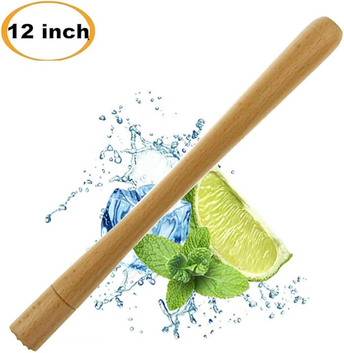 Wooden Mojito Muddler Durable Cocktail Muddler 12in/300mm