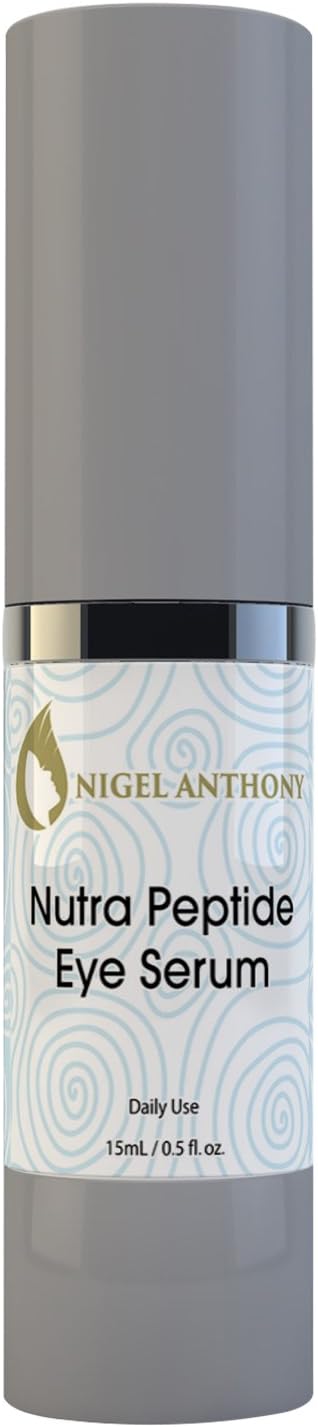 Nigel Anthony NUTRA PEPTIDE EYE SERUM with Hyaluronic Acid, Retinol, Vitamin A, C & E - Eye Lift, Anti Wrinkle Serum for Dark Circles, Puffiness, Bags, Dry, Sensitive, Skin. For Women & Men