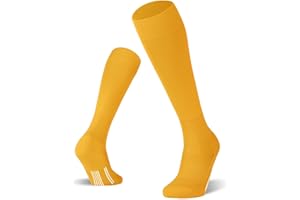 FITRELL 2/3 Pack Soccer Socks Baseball Softball For Youth Kids Boys Girls, Over-The-Calf Football Socks for Adult Men Women