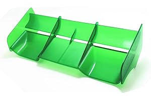 Dantenron 1/8 RC Car Force Rear Spoiler High Down Force Body Wing Tail Compatible with 1:8 Scale RC Off Road Short Course Truck Buggy Racing Car (Green)