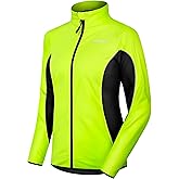 INBIKE Women's Cycling Jacket Biking Running Windbreaker Thermal Fleece Lined Reflective Coat for Cold Weather Winter