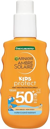 Garnier Ambre Solaire Kids SPF50+ Sun Spray Hydrating Fast Absorbing 150ml